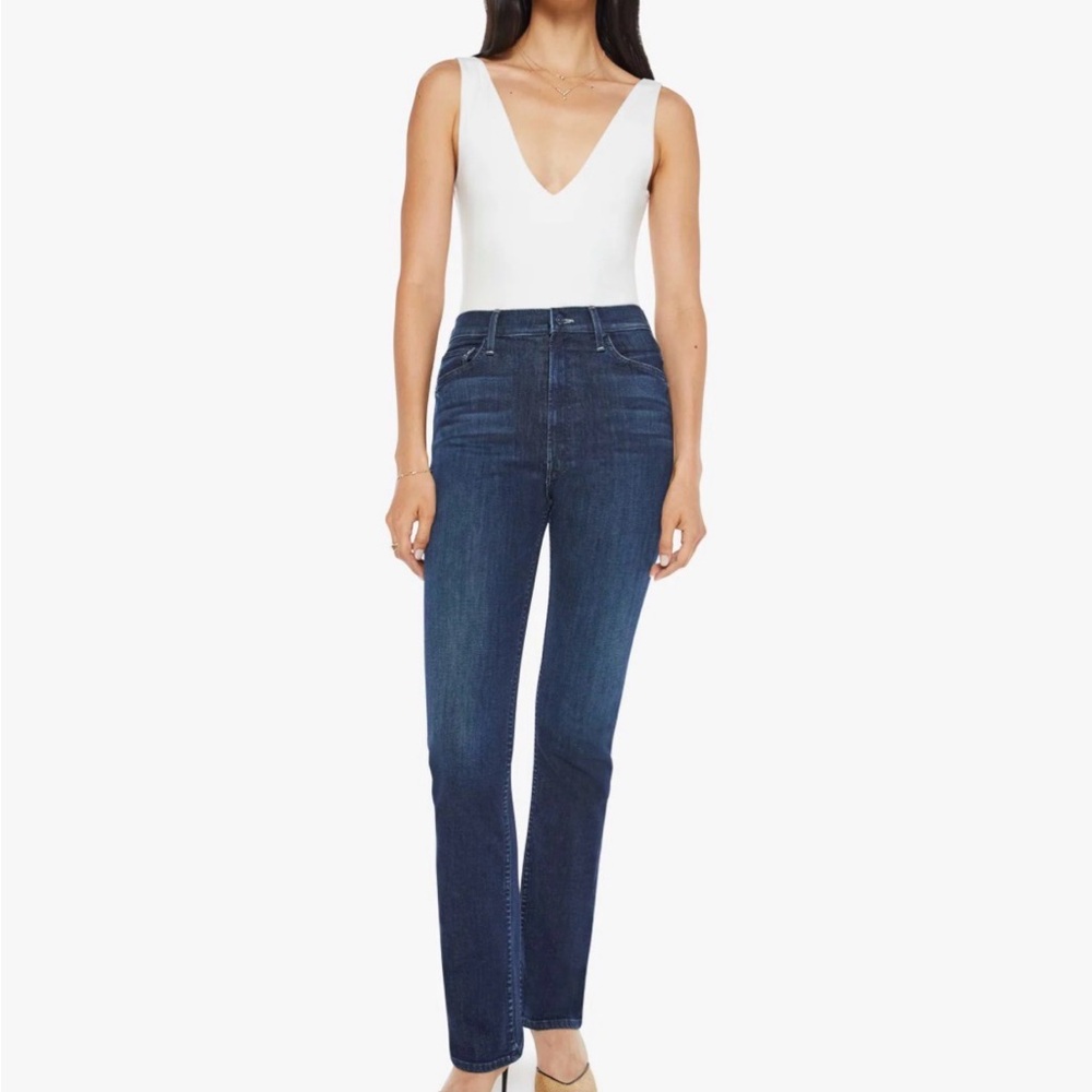 Mother Denim High Waisted Rider Skimp Jeans